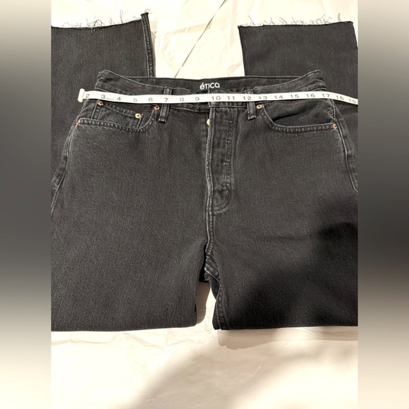 Etica Black Ankle Cropped Jeans - NWT - 28 - Picture 6 of 15